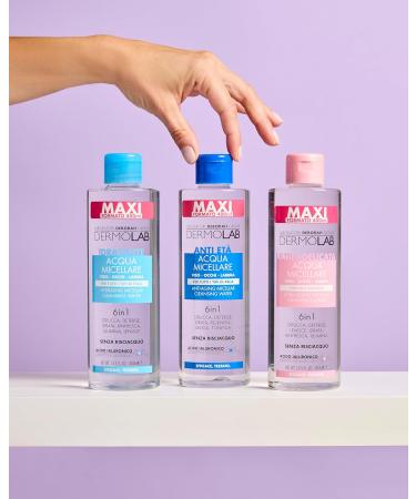 Dermolab Acqua Micellare Facial Water - Eyes - Very soft lip for sensitive skin Maxi size 400ml - Buy Online on GoSupps.com