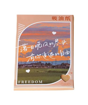 Face Oil Blotting Paper Face Oil Blotting Sheet Face Oil Blotting Paper | 100 Sheets Oil Control Film Clean Oil Absorbing Sheet Face Oil Blotting Sheet orange1