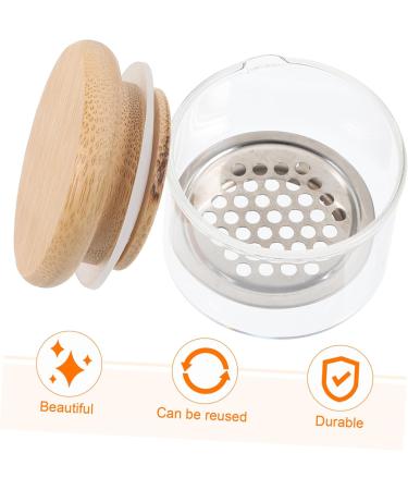 HAPINARY Nail Art Brush Cup Glass Nail Tools Nail Art Tools Manicure Nail Dish with Stainless Steel Mesh Dappen Dish for Acrylic Nails Nail Dish Bowl Nail Dish Cups Bracket Wooden Sequins - Buy Online on GoSupps.com