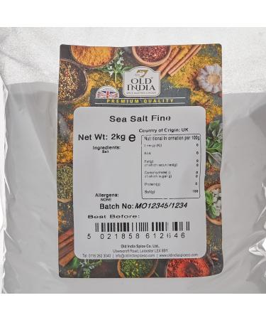 Old India Sea Salt Fine 2kg - Premium Quality Natural Salt for Cooking and Seasoning - Buy Online on GoSupps.com