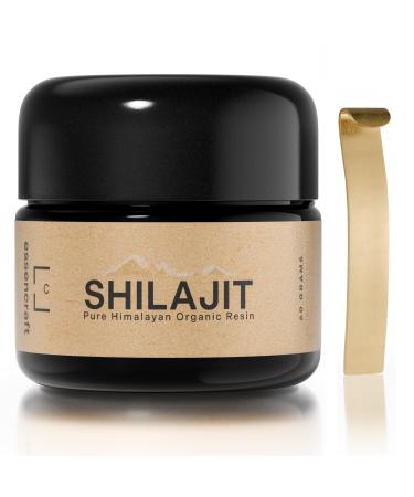 Organic Himalayan Shilajit Resin - 500mg Max Potency, Lab Tested Pure Shilajit for Men and Women, 85+ Trace Minerals Fulvic Acid, Immune Support, Energy & Cognitive Performance, 4 Month Supply, 60g