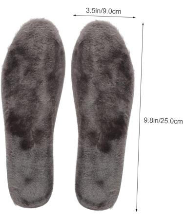 FRCOLOR 2 Pairs Height Increasing Insoles - Shockproof Warm & Sweat Absorption Shoe Pads for Sports - Grey 25x9x2.5cm - Buy Online on GoSupps.com