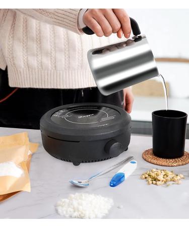Complete Candle Making Kit with Hot Plate Supplies for Beginners with Melting Pot, Spoon, Thermometer & Anti-Scald Pad Perfect Gift Set - Buy Online on GoSupps.com