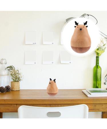 Wooden Standing Toys for Kids - Decorative Penguin Bear & Reindeer Figures | Eco-Friendly Baby Rattles & Children's Wooden Toys - Buy Online on GoSupps.com