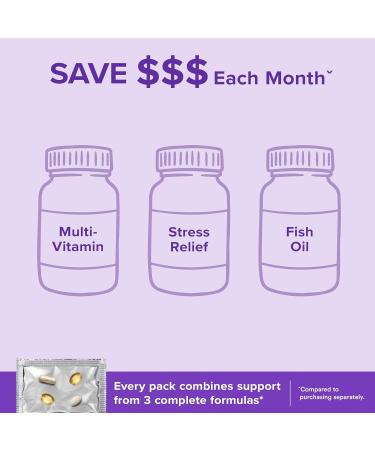 GNC Women's Stress Relief Vitapak, Stress & Cortisol Management, 30 Count - Buy Online on GoSupps.com