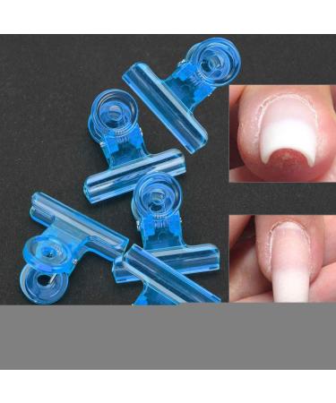 Nail Tips Clips - 5 Pack C Curve Nail Extension Clamps for DIY Nail Art Accessories (Blue) | Fast International Shipping - Buy Online on GoSupps.com