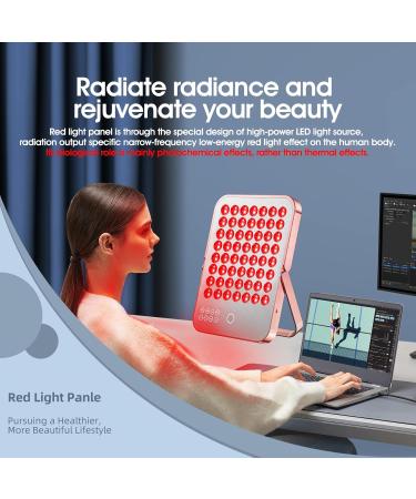 Red Light Devices 112LEDs 460/590/660/940nm Infrared Light Panel with Timer and Stand 3" Irradiance 140mW/cm Unique Mirror Design for Home/Work Red Light Lamp - Buy Online on GoSupps.com