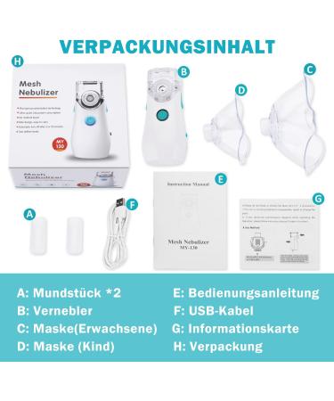 Best HithinkMed Inhalation Device for Adults & Children | Quiet Adjustable Portable Inhalator with Masks & Mouthpieces - Gr n - Buy Online on GoSupps.com