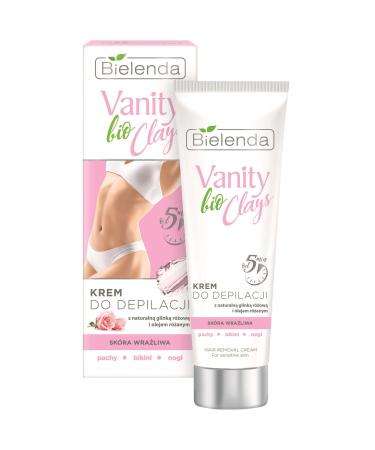 BIELENDA VANITY BIO CLAYS Hair removal cream with pink clay 100ml