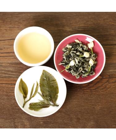GOARTEA 250g / 8.8oz Nonpareil Supreme Jasmine Green Tea Th Vert Jasmin Loose Leaf Moli Yinhao Jasmine Tea Th vert au Jasmin - Snow White - Buy Online on GoSupps.com