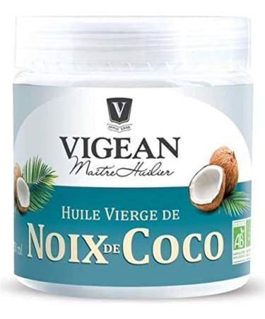  Vigean Vigean - Organic Virgin Coconut Oil 250ml - Pack of 3 - Sold as a Pack - Free Delivery in France - Buy Online on GoSupps.com