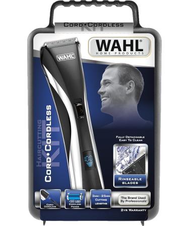 Wahl Hair & Beard LCD Clipper - Cord/Cordless Hair Clipper for Men | At-Home Haircut & Beard Grooming Set - Buy Online on GoSupps.com