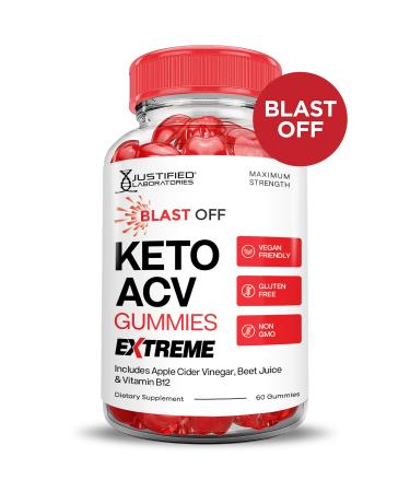 Blast Off Keto ACV Gummies Extreme 2000MG Blast Keto Gummies Apple Cider Vinegar Formulated with Pomegranate Beet Juice Powder B12 Vegan Non GMO 60 Gummys 60 Count (Pack of 1) - Buy Online on GoSupps.com