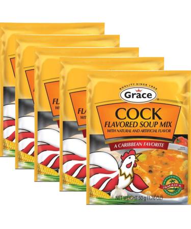 Cock Flavour Soup - 50g (Pack of 5) | Authentic Taste in Every Spoonful - Buy Online on GoSupps.com