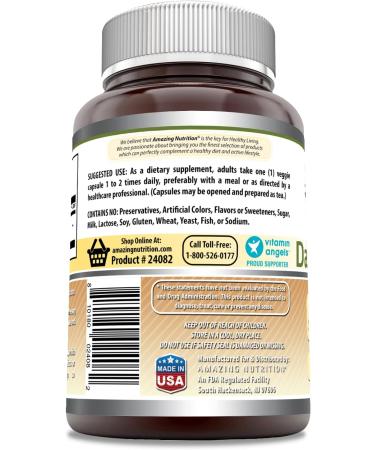 Amazing Formulas Dandelion Root 520mg Veggie Capsules | 250 Count Pure Taraxacum Officinale Supplement - Buy Online on GoSupps.com