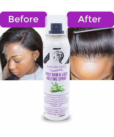 Melting Spray for Lace Wigs 3.4 FL oz. Long Lasting & Strong Hold Lace Melting Spray for Wigs with Ear Protector Band & Comb Waterproof & Fast Dry Lace Melting Spray for Glueless Wigs - Buy Online on GoSupps.com