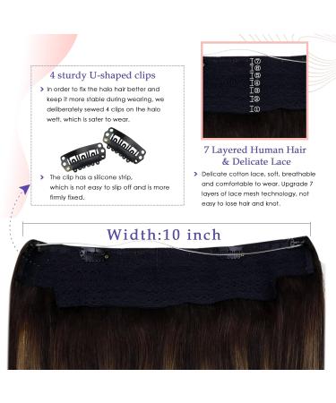 Vivien Wire Extensions - Real Hair Balayage #2/8/2 - Dark to Light Brown - 30cm 80g - Premium Quality International Shipping - Buy Online on GoSupps.com