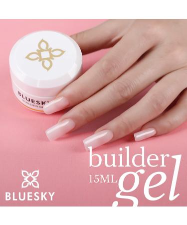 Bluesky Builder Gel 02 Pink - 15g UV/Gel Nail Polish for Nail Extensions & Designs - International Shipping Available - Buy Online on GoSupps.com