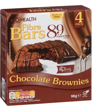 4pk Fibre Snack Bars - Chocolate Brownies - Nutrient-Rich - Balanced Nutrition - Delicious Treats For Women Kid's Men's And Adults - Portable Snack For All Ages - Tasty and Nourishing - Buy Online on GoSupps.com