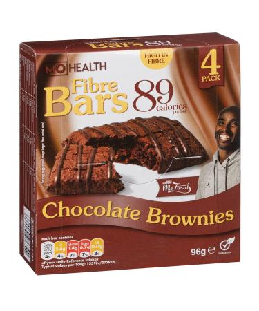 4pk Fibre Snack Bars - Chocolate Brownies - Nutrient-Rich - Balanced Nutrition - Delicious Treats For Women Kid's Men's And Adults - Portable Snack For All Ages - Tasty and Nourishing