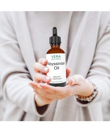 Vera Botanics Abyssinian Oil - 100% Pure & Natural, Cold-Pressed for Face, Dry Skin, Nails, Lips, Body & Hair - Reduce Hair Breakage, Even Out Skin Tone, Therapeutic Massage - Buy Online on GoSupps.com