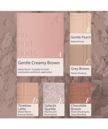 Everyday Eye Palette - Multi-Use 6-Color Eyeshadow | Long-Lasting Base & Cheeks | Korean Makeup - Warm Cool Neutrals - Buy Online on GoSupps.com