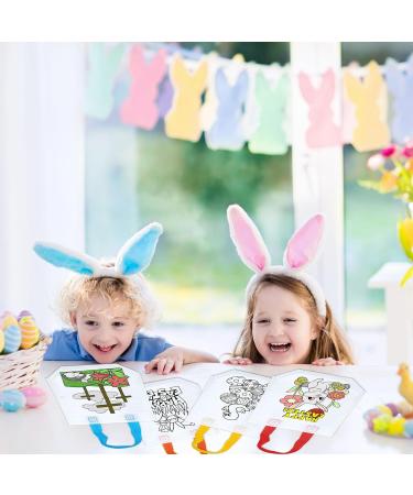 24 Pcs Easter Party Favors Non Woven Bags Reusable Coloring Easter DIY Crafts Party Bags Easter Candy Bags for Easter Party Supplies - Buy Online on GoSupps.com