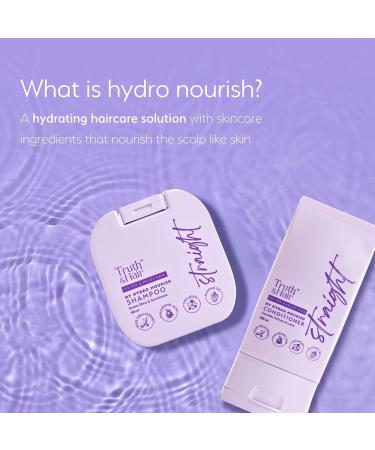 Hydro Nourish Conditioner 120ml & Shampoo 180ml for straight hair With sweet almond oil hyaluronic acid and collagen SLS & paraben free Dermat Approved for vibrant and radiant hair - Buy Online on GoSupps.com