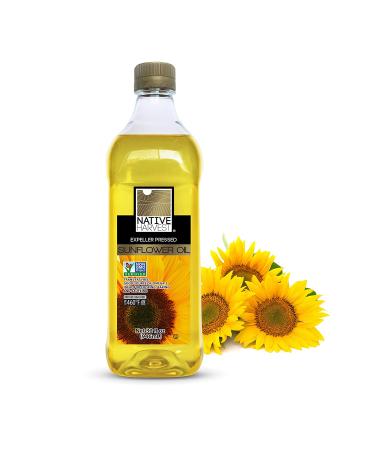 Native Harvest Non-GMO Sunflower Oil 1L - Expeller Pressed, 67.6 Fl Oz (Pack of 1) - Buy Online on GoSupps.com
