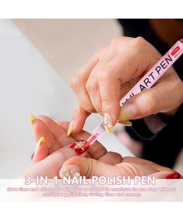 Nails Kit 12 Acrylic Nail Polish Pens with 12 Stylish Hues Waterproof and Quick Drying Professional Brushes Creative Nail Drawing Brush Perfects for Women Home Salon - Buy Online on GoSupps.com