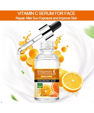 SPF 50 Face Sunscreen Set with Vitamin C Serum - Anti Aging & Sun Protection - Buy Online on GoSupps.com