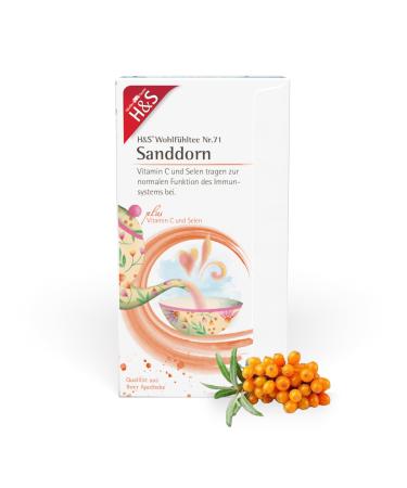 H & S H&S Sea Buckthorn Tea with Vitamin C and Selenium 20 x 2.5g