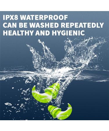 Reusable Ear Plugs Sound Insulation Earplugs Hearing Protection Noise Prevention For Sleeping Working Traveling Swimming (yellowgreen) - Buy Online on GoSupps.com