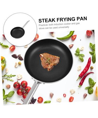Milisten 1 Pc Steak Skillet Aluminum Alloy Non Stick Baking Pan 43X22X4.5CM Black - Buy Online on GoSupps.com