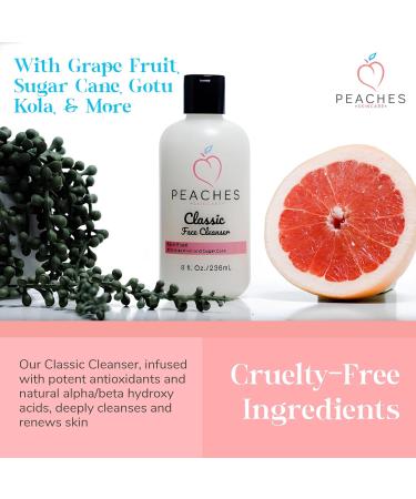 Buy Hydrating Face Cleanser 8 oz | Vegan Exfoliating Cleanser for All Skin Types with Grape Fruit & Gotu Kola International Shipping Available - Buy Online on GoSupps.com