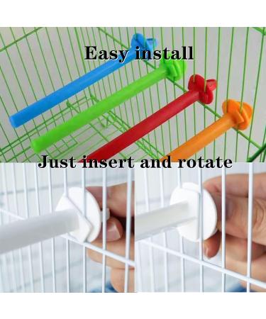 10 PCS Bird Perch Stands Universal Bird Perches Holders Birdcage Stands Canary Finch Budgie Cage Plastic Holder Stick for Birds Finch Canary Budgie Parakeets Cockatiels Cage Corner Paw Rest - Buy Online on GoSupps.com