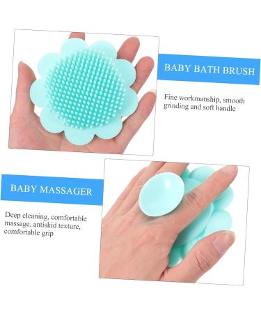 Hemoton Silicone Shampoo Brush for Newborns - Green Handheld Shampooer and Scalp Massager for Baby Bath - Portable and Gentle Baby Hair Brush - 1pc - Buy Online on GoSupps.com