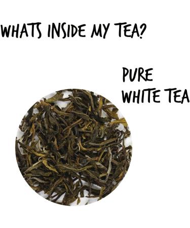 CHAIZONED White Peony White Tea | High Antioxidant Loose Leaf Tea | Overall Wellness & Soothing Properties | Handpicked from Indian Mountain | Hot Iced and Cold Brew | Brews up to 30 cups | 50g (1.7oz) White Peony Tea - Buy Online on GoSupps.com