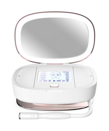 Trophy Skin UltradermMD - 3 in 1 Home Spa Microdermabrasion - Deep Skin Exfoliator Machine with Real Diamond and Pore Extractor Tips - Rejuvenate Face Skin and Even Out Skin Tone - White