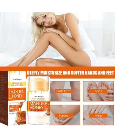 Hand & Heel Cream for Very Dry Hands & Feet (40 ml) Honey Foot Cream Repair Cream Stick For Chapped Heels And Feet Moisturising for Cracked Skin for Women & Men (1) - Buy Online on GoSupps.com