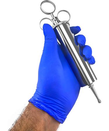 DEXSUR Ear Wax Removal Syringe - Brass Construction, Chrome Finish, 3 Oz Capacity - Buy Online on GoSupps.com
