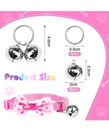 Toaob 8-Piece 25mm Cat & Dog Bells Tracker | Handmade Vintage Pet Accessories with Key Ring - Buy Online on GoSupps.com