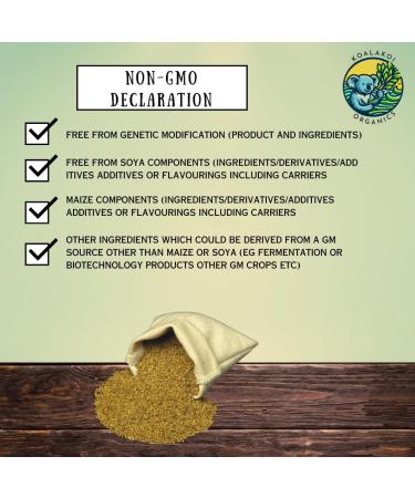 Koalakoi Organic Certified Alfalfa Seed (100g - 4.5kg) Easy to Sprout Super Nutritious Highly digestible Fibre Alfalfa | Premium Quality Non-GMO 100% Natural no Additives or Preservatives (100g) - Buy Online on GoSupps.com