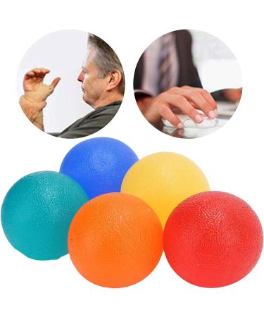 ZJchao 5pcs Hand Exercise Balls Round Squeeze Balls Resistance Ball for Hand Finger Grip Strengthening and Arthritis Stress Relief - Buy Online on GoSupps.com