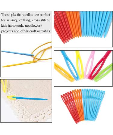 50 Pcs Large Eye Plastic Needles - 2.7inch/7cm - Sewing, Darning & Tapestry Needles for Kids and Crafts - Buy Online on GoSupps.com