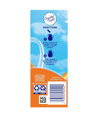 Crystal Light Classic Orange Powdered Drink Mix - 60 ct Pack, Sugar-Free, Naturally Flavored - 12 Canisters - Buy Online on GoSupps.com