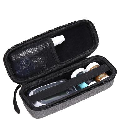 Aproca Hard Storage Travel Case for Keto-Mojo Blood Ketone Test Strips Precision Measurement (Grey)