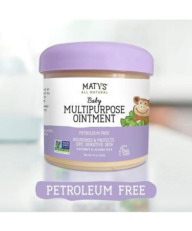 Maty's All Natural Baby Ointment - Petroleum & Fragrance Free - Coconut & Jojoba Oils - 10 oz - Buy Online on GoSupps.com