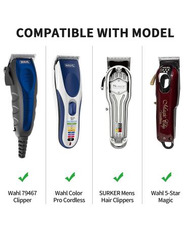 Wahl Clipper Guards Set - NO.16, NO.12, NO.10 Premium Hair Clippers Trimmers with Metal Clip - 1 & 1/4, 1 & 1/2, 2 - Fits Most Size Wahl Clippers Cutting Guide Combs - 3-Piece Set, Black - Buy Online on GoSupps.com