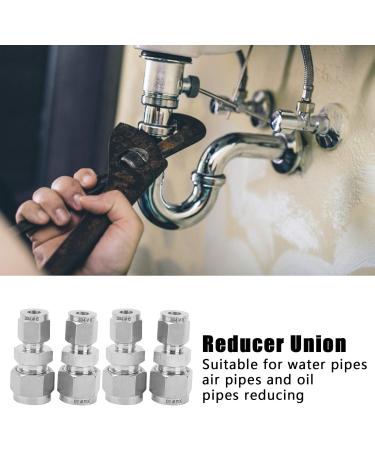 Compression Tube Adapter Quick Screw 4Pcs Straight Compression Tube Adapter for Air Pipes Oil Pipes Fittings Water Pipes( 6/ 10) - Buy Online on GoSupps.com